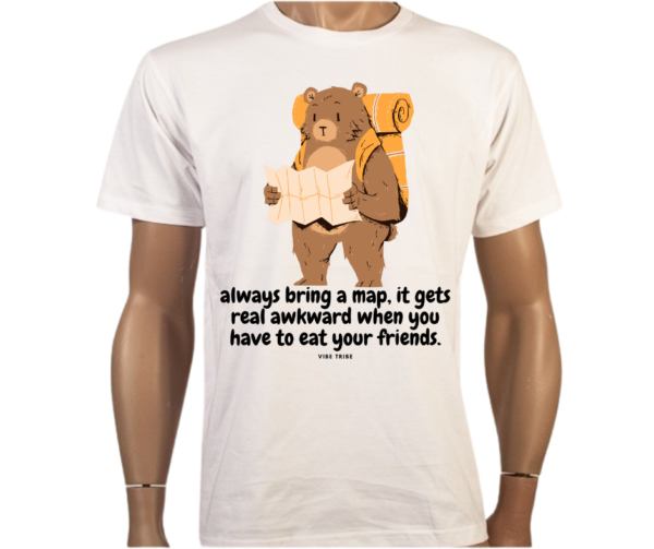 Funny Hiking T-Shirt – "Always Bring a Map"